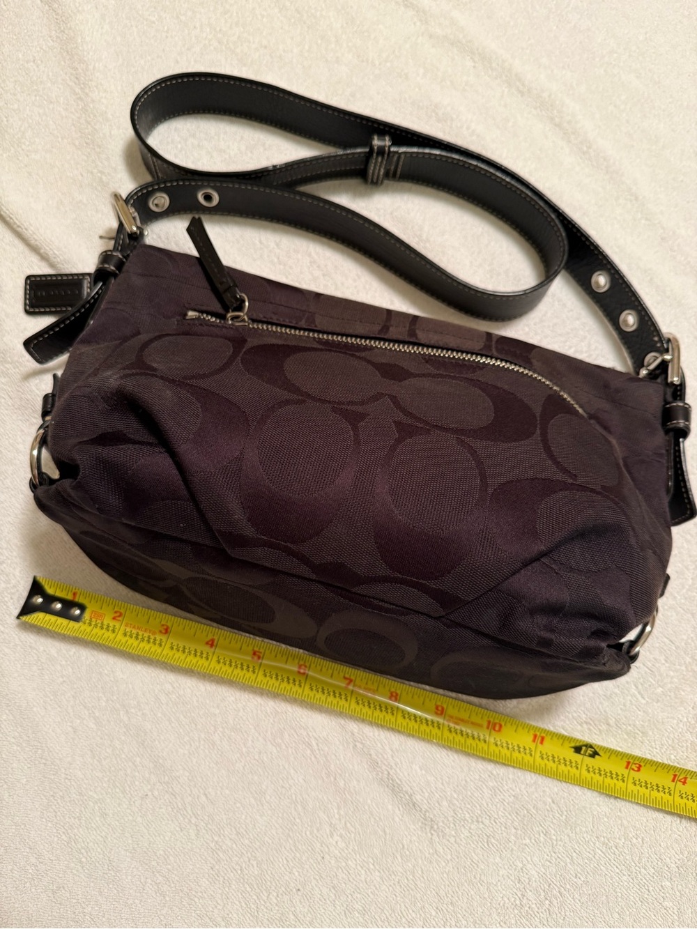 Coach Vintage F15068 Signature C Monogram Shoulder/Crossbody Bag - Picture 3 of 6